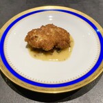 三和 - 白子のカツレツ レモンとバター ケッパーのソース