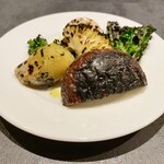 三和 - 旬の野菜炭焼き：椎茸 さつまいも カリフラワー カブ プチベール ブロッコリー