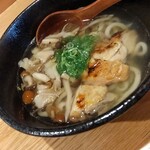 KAZU - 塩出汁の鶏ときのこのうどん