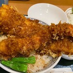 田園 - あなご海老天丼アップ