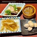 Suzukino - 前菜です　旬の食材がコンパクトにまとまってます　センスがいいよね