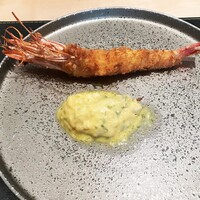銀座 大石 - 浜名湖産 くま海老のフライ