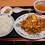 日高屋 - バクダン炒め定食（700円）