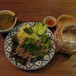 タイ料理レストラン ラナハーン - ラープ（もち米、スープ付：1050円）