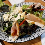 Kyuushuuno Umakamon Umakazake Kusuo - 鳥と豆腐のサラダ