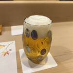 うを徳 - 一口生ビール　440円