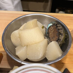 うを徳 - 金沢の源助大根と岩手の蒸し鮑