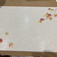 うを徳 - 今月のテーブルマットはもみじ