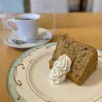 Kissa Peko:Re - 本日のケーキ(紅茶のシフォンケーキ)、ブレンドコーヒー