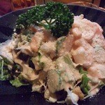 小名浜 - プリプリ海老の明太子サラダ