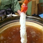 いけ活かに 竹林茶屋 - うわ〜！カニすきだ〜！