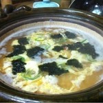 いけ活かに 竹林茶屋 - でた〜カニ雑炊！ダシがうまい！