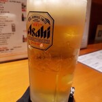 京居酒屋 シェリー - ビールはアサヒ