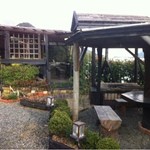 いけ活かに 竹林茶屋 - バーベキュースペースもありました。