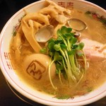 フスマにかけろ 中崎壱丁 中崎商店會1-6-18号ラーメン - 中崎壱丁塩肉そば(2012/5)
