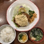 金なべ亭 - チキン南蛮定食　1180円