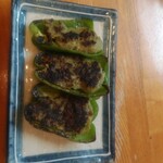 Yakitori Shouei - ピーマン焼（肉づめ）ポン酢