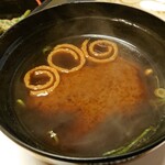 江戸三 - 赤だし ものすごくうまかった♪朝ごはん