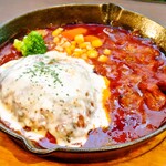 肉食家さんのハンバーグ にくきゅうグリル - 