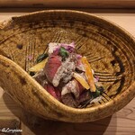 御料理 寺沢 - いわて牛フィレ肉の胡桃和え