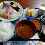 かねだい - 刺身定食(税込1,485円)