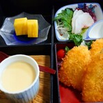 かねだい - キスフライ定食(税込1,375円)