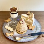 小さな菓子工房 ちょうのはね - 栗とお芋の3種盛りプレート♡