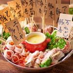 ★SNS映え★野菜串巻きチーズフォンデュ鍋