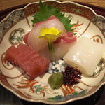 日本料理 とくを - 鮪、鯛、烏賊。