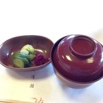 望洋樓 - 2012.12　味噌汁に、香の物