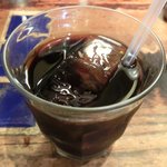 スパイスカフェ - ペアカレーランチ(+牡蠣) 1650円 のアイスコーヒー