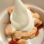 スパイスカフェ - ペアカレーランチ(+牡蠣) 1650円 のキャラメルムース