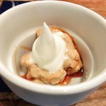 スパイスカフェ - ペアカレーランチ(+牡蠣) 1650円 のキャラメルムース