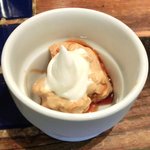 スパイスカフェ - ペアカレーランチ(+牡蠣) 1650円 のキャラメルムース