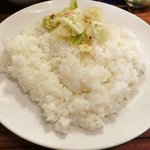 スパイスカフェ - ペアカレーランチ(+牡蠣) 1650円 のライス