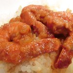 スパイスカフェ - ペアカレーランチ(+牡蠣) 1650円 の海老