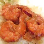 スパイスカフェ - ペアカレーランチ(+牡蠣) 1650円 の海老