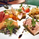 Bistro Refectorium - おまかせオードヴルの盛り合わせ６種