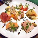 Bistro Refectorium - おまかせオードヴルの盛り合わせ６種