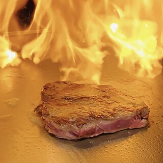 Top quality Wagyu beef Steak grilled right in front of you.