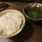 お食事処 ちゃんや～ - ごはんとあおさスープ