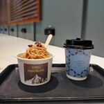 IKARIYA COFFEE KYOTO - Zaku Mont Blanc and Cafe Latte