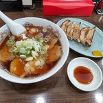 古久龍 - チャーシュー麵＋餃子セット