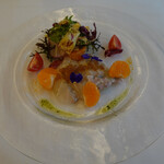 リストランテ・マッサ - テンジクタチの焼き霜カルパッチョ