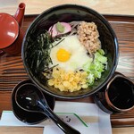 山福食堂 - 七味そば(800円)です。