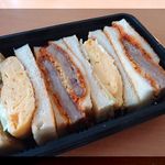 ミックスサンド（ビフカツ＆オムレツ）￥450