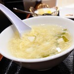 Shifukurou - 本日のお勧め定食「四川風麻婆豆腐」のスープ