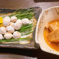 秀徳 2号店 - 塩煎り銀杏，あん肝