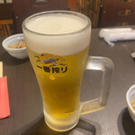 串のこたに - 中生と言ってもグラスは大に近い＼(^o^)／