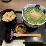 杵屋 - ねぎみぞれそば定食